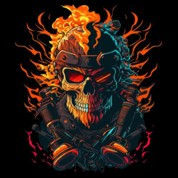 Fire skull Design