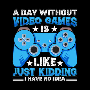 A day without video games Men's Tee Design