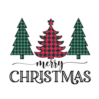 Merry Christmas -three trees Design