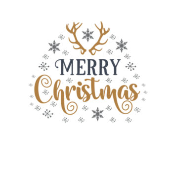 Infant- Merry Christmas with antlers Design