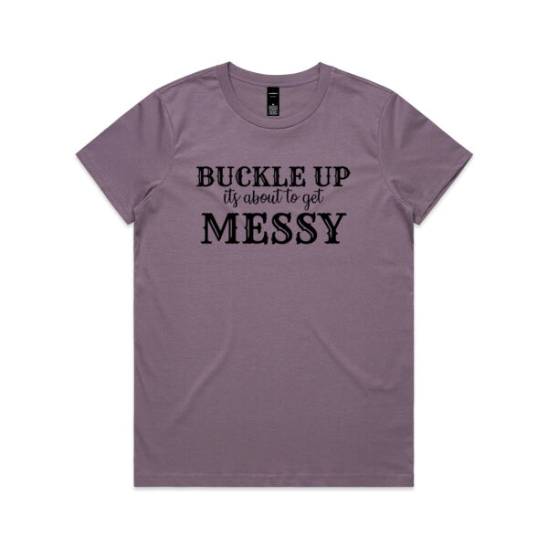 Women's Buckle up Tee Thumbnail