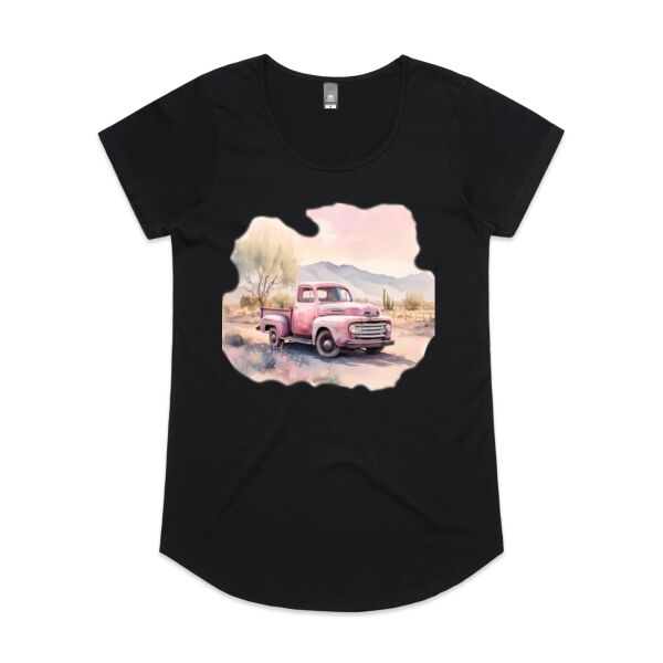 Pink Pick Up Truck Tees Thumbnail